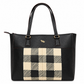 Hand-Painted Plaid Emma Fox Handbag