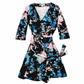 Diane von Furstenberg Wrap Dress with Blue and Pink Floral Print