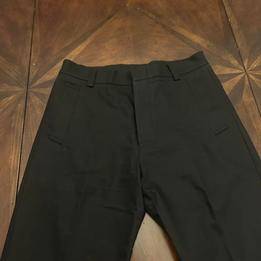 Louis Vuitton Black Flat Front Pants