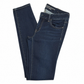 American Eagle Low-Rise Skinny Blue Jeans with Orange Stitching
