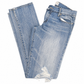 Abercrombie & Fitch Low-Rise Destructed Straight Leg Blue Jeans