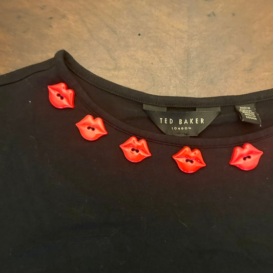 Ted Baker Black Shirt with Lips
