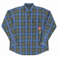 Woolrich Tartan Blue-Green-Red Flannel Shirt with Pocket and Guernsey Patch