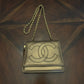 Not Chanel Metallic Bronze Shoulder Bag