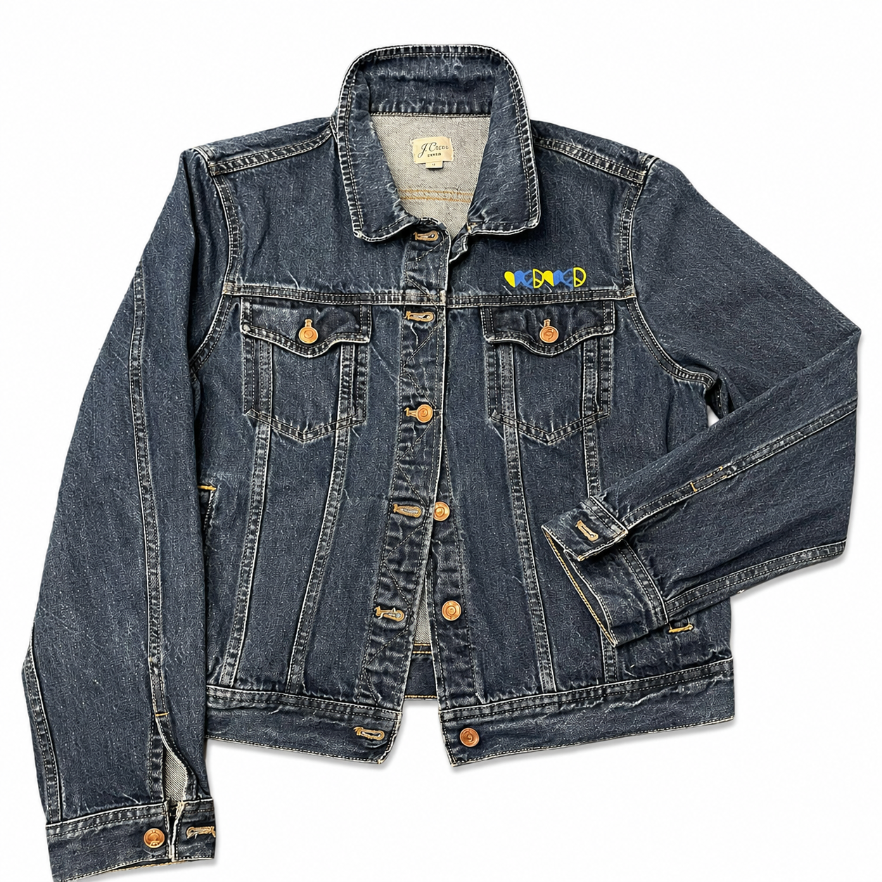 UKRAINE-US Hand-Painted Denim Jacket