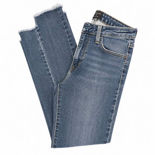Just Black 5 pkt Asymmetric Capri Jeans with Middle Seam