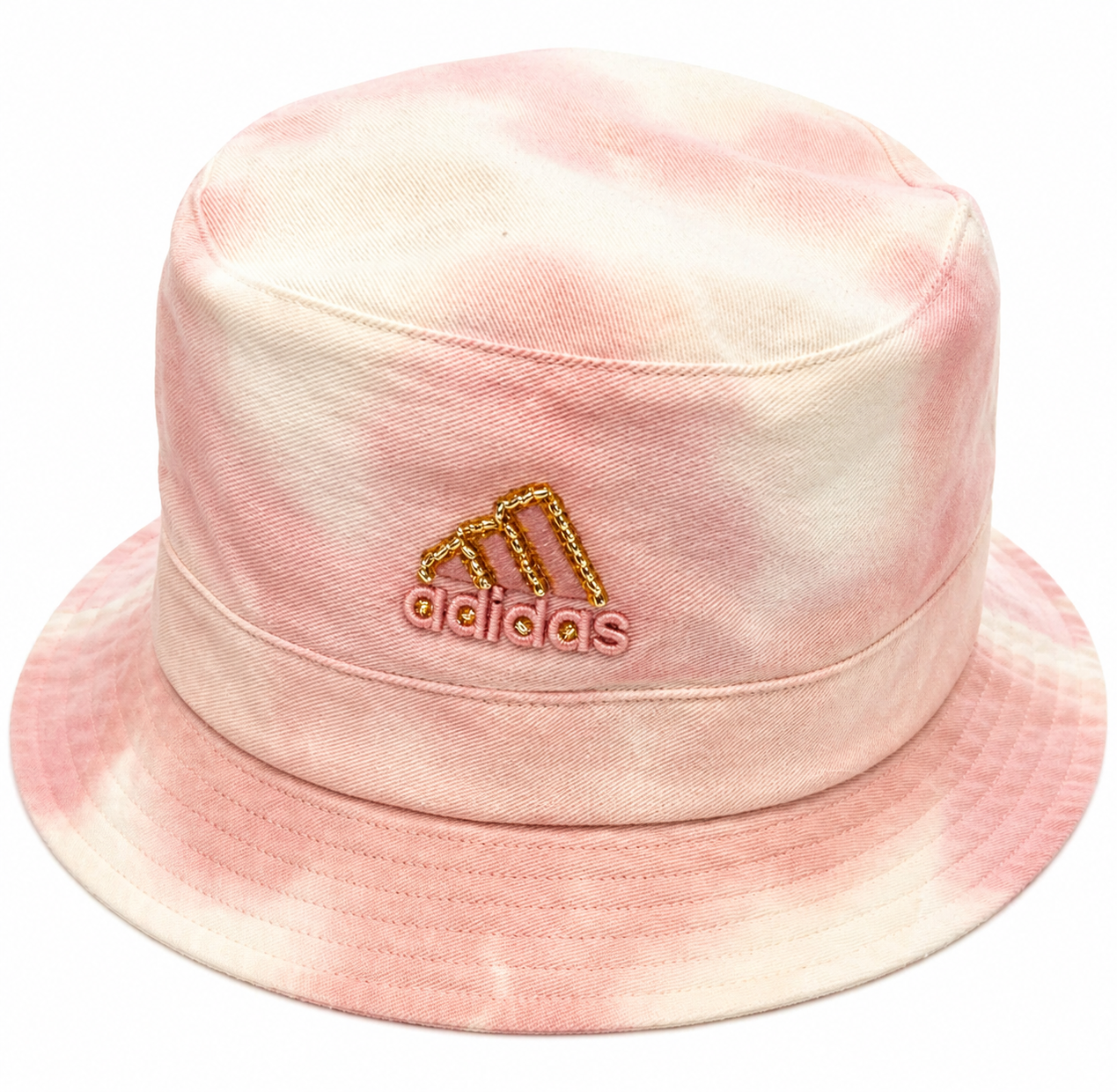 Adidas Tie-Dye Bucket Hat with Hand-Beading