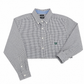 Chaps Checked Jade Green & White Cropped Shirt