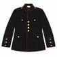 Authentic Navy Military Jacket with Red Lining