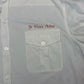 Polo by Ralph Lauren White Button-Up Shirt with "Je Vous Aime" Embroidery