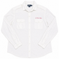 Polo by Ralph Lauren White Button-Up Shirt with "Je Vous Aime" Embroidery