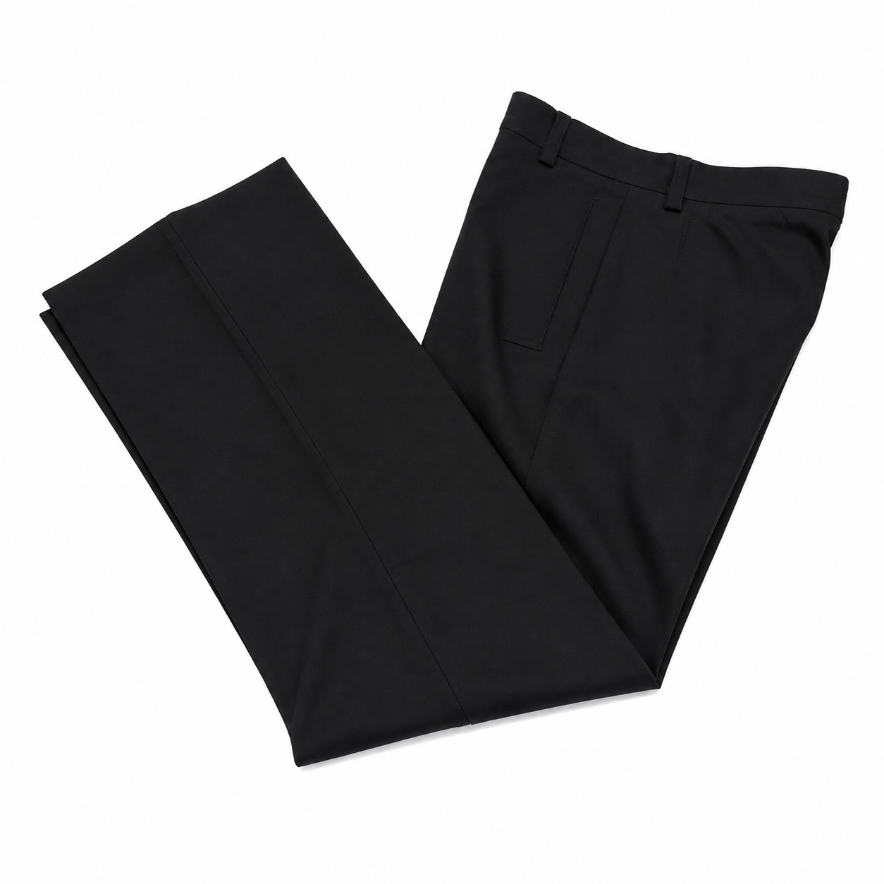Louis Vuitton Black Flat Front Pants