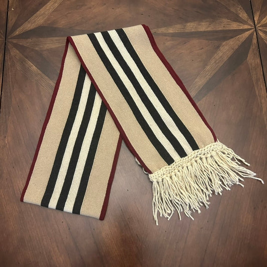 Burberry London Vintage Fringed Scarf