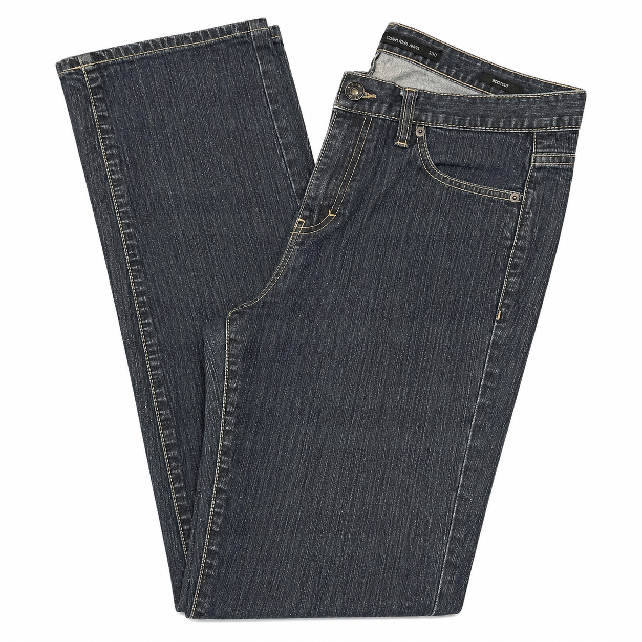 Calvin Klein 5 pkt Skinny High-rise Blue Jeans with Stitched Pockets