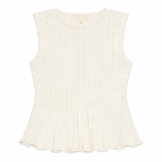 Caroline Herrera Sleeveless Cable Top