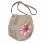 Clarks Small Taupe Shoulder Bag with Flower Artwork
