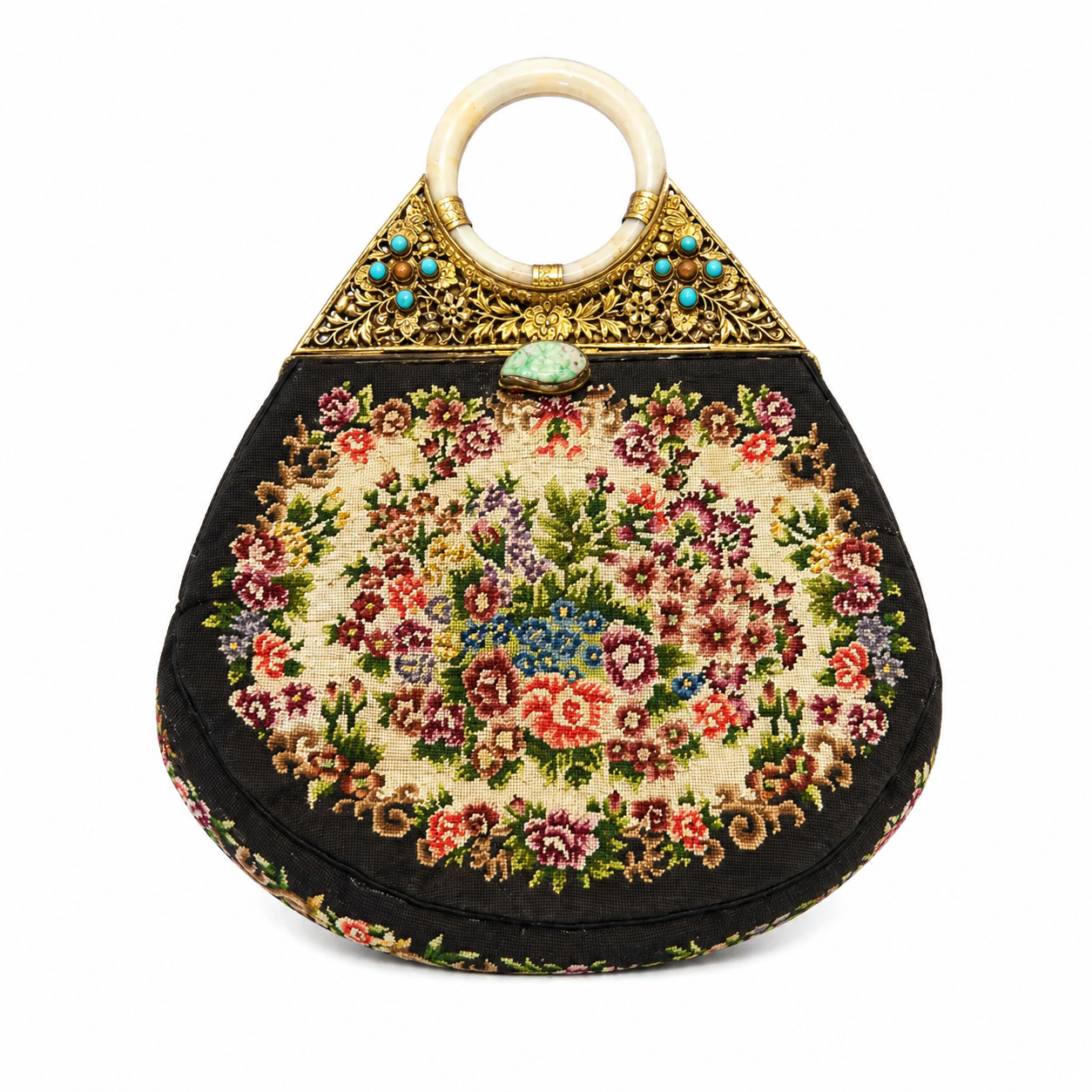 Walborg Handmade Petit Point Clutch Mini Bag