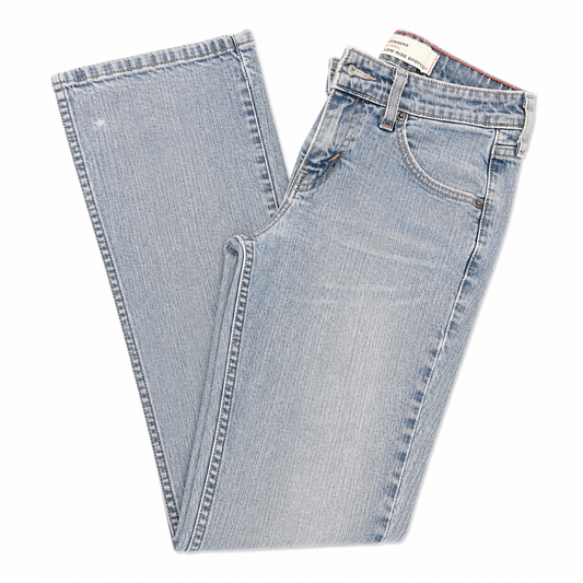 Levi Strauss Signature 5 pkt Low Rise Bootcut Faded Blue Jeans