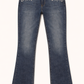 DL1961 Mid-Rise Ultra Insta-Sculpt Ankle Bedazzled Blue Jean