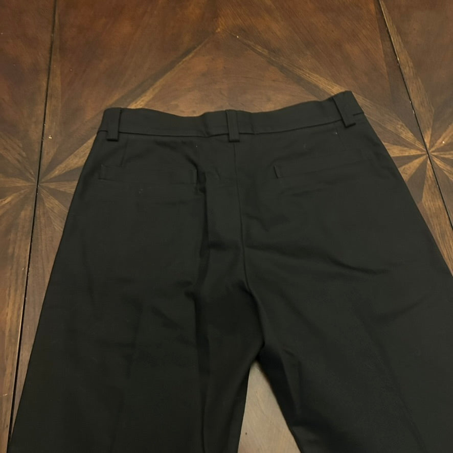 Louis Vuitton Black Flat Front Pants