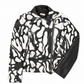 Motorcycle Jacket with Hand-Painted Stencil Design