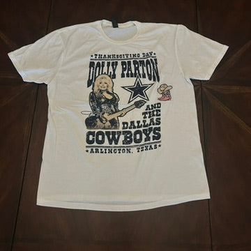 Dolly Parton Tee Shirt with Boot Patch