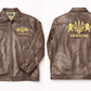 UKRAINE Hand-Painted Polo Vintage Lambskin Jacket