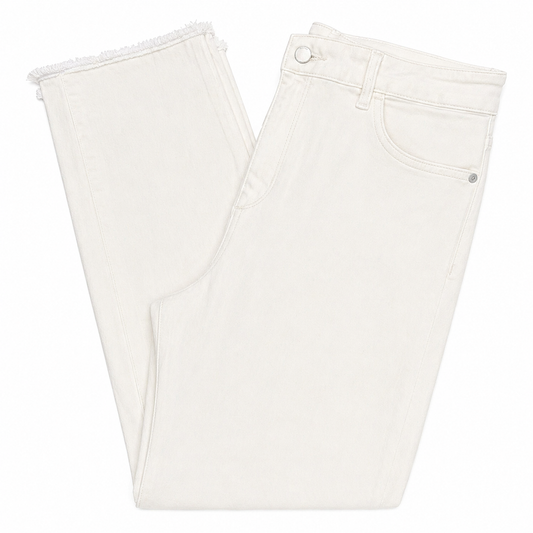 DL1961 Mid-Rise Ultra Insta Sculpt Straight White Jean