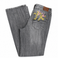 DKNY Floral Hand-Embroidered Bootcut Blue Jeans