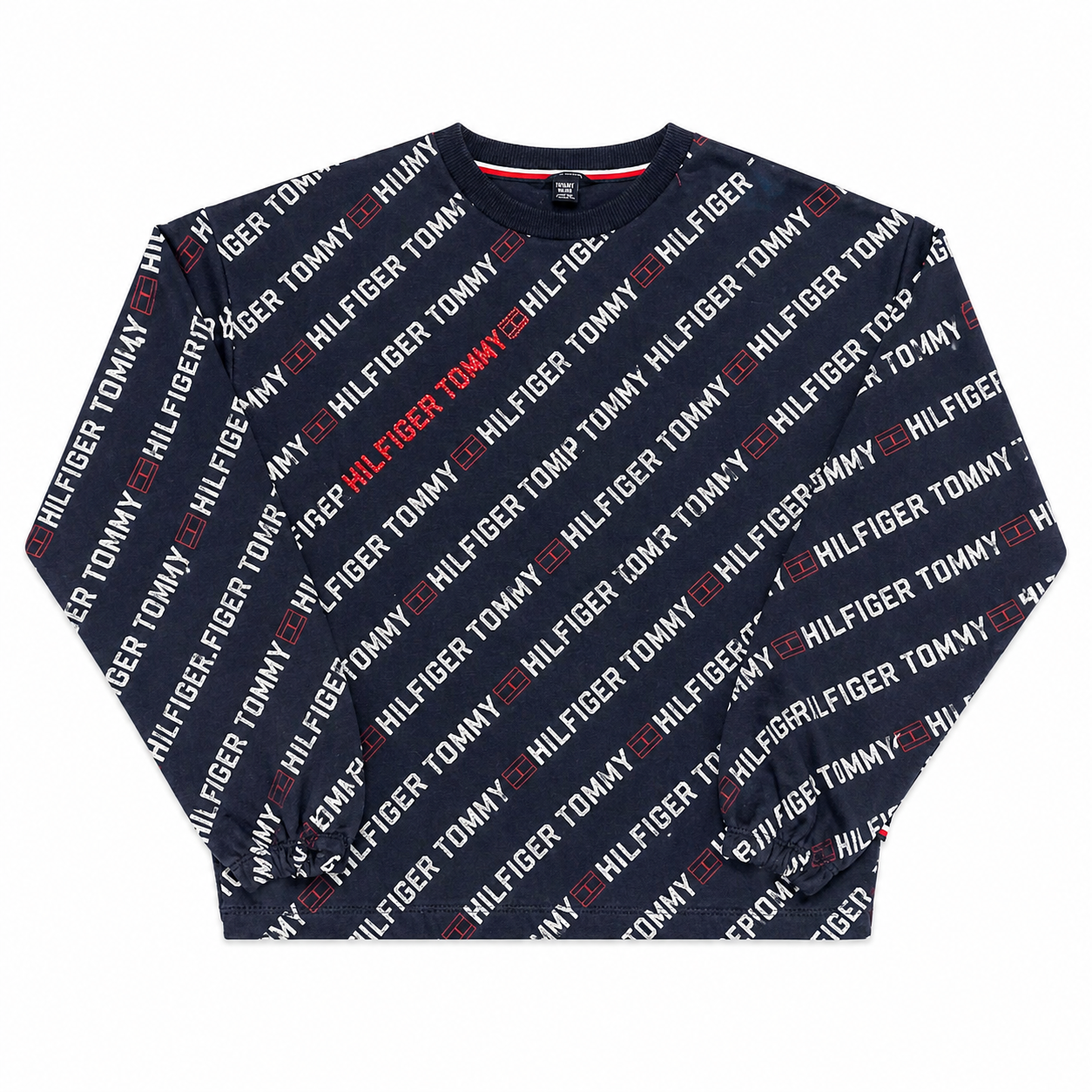 Tommy Hilfiger Logo Fleece Top with Hand-Beading