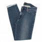 Just Black Mid-Rise Frayed Dark Blue Skinny Capri Jeans
