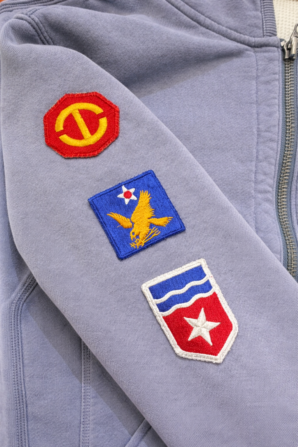 Polo by Ralph Lauren Zip-Front Hoodie with Vintage Patches