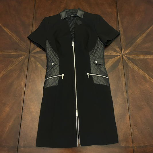 Karen Millen Black Dress with Rose Appliqués
