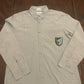 Calvin Klein Grey Button-Front Shirt with Vintage Patch