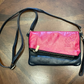 Vera Pelle Red Black Handpainted Two-Tone Minibag
