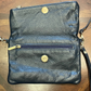 Vera Pelle Red Black Handpainted Two-Tone Minibag