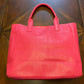 Neiman Marcus Pink Tote with Handpainted Jewel Artwork