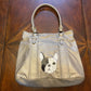 Apt 9 Metallic Handbag with Handpainted Bulldog Artwork