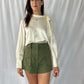 J. Crew Collection Ivory Long-Sleeve Side-Tie Charmeuse Blouse