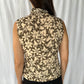 Carolina Herrera Floral Sleeveless Blouse with Ruffle Front