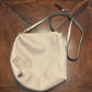 Clarks Small Taupe Shoulder Bag with Flower Artwork