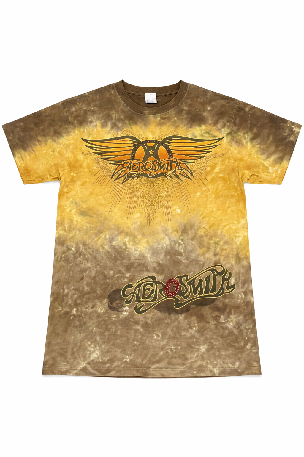 Aerosmith Tie-Dye Hand-Beaded Graphic Tee
