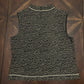 St. John Sleeveless Gold/Metallic/Black Knit Top