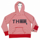 Hilfiger Sport Red Striped Hoodie with Appliques