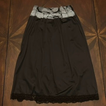 Vintage Half-Slip Skirt with Hand-painted Original Stencil (Circa 1970s)