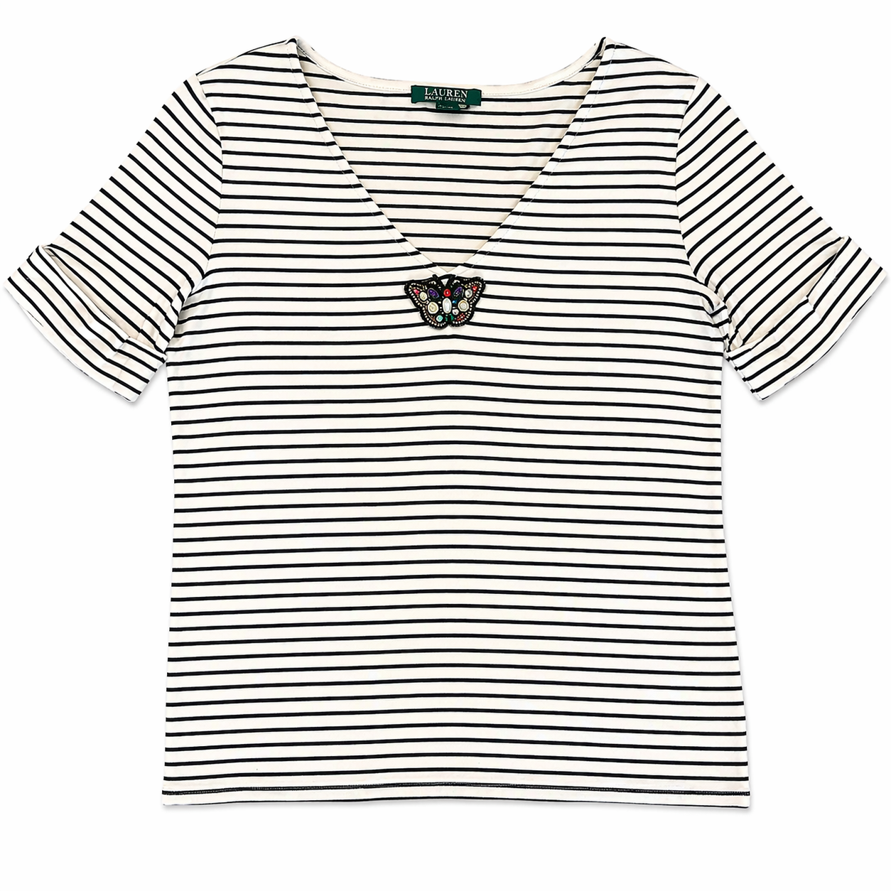 Lauren Ralph Lauren Striped Shirt with Appliqué