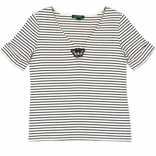 Lauren Ralph Lauren Striped Shirt with Appliqué