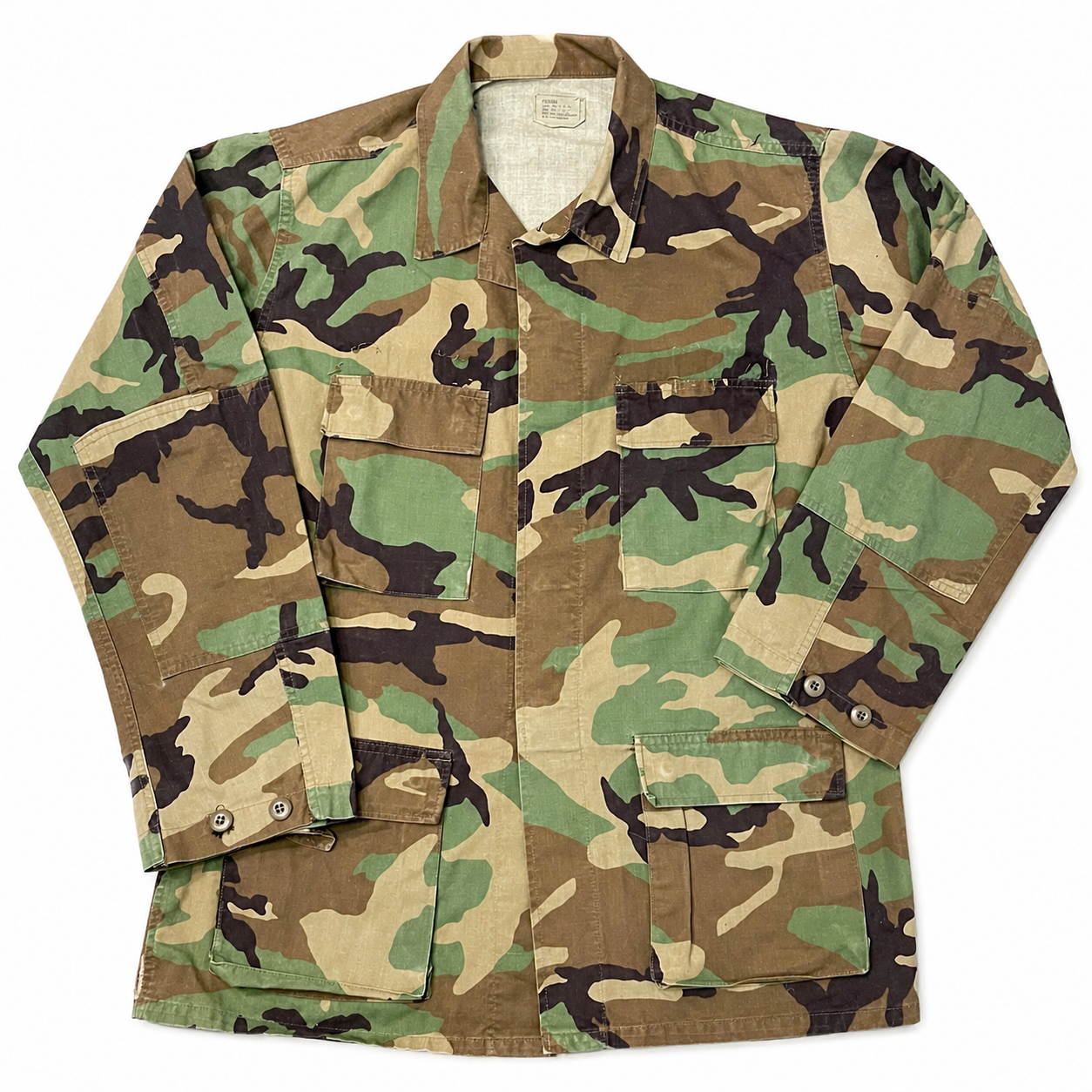 PEACE FOR UKRAINE artwork Hand-Painted on Camo Military Jacket