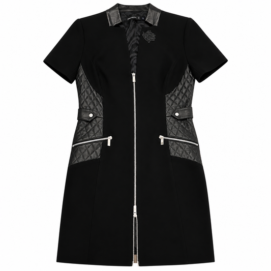 Karen Millen Black Dress with Rose Appliqués