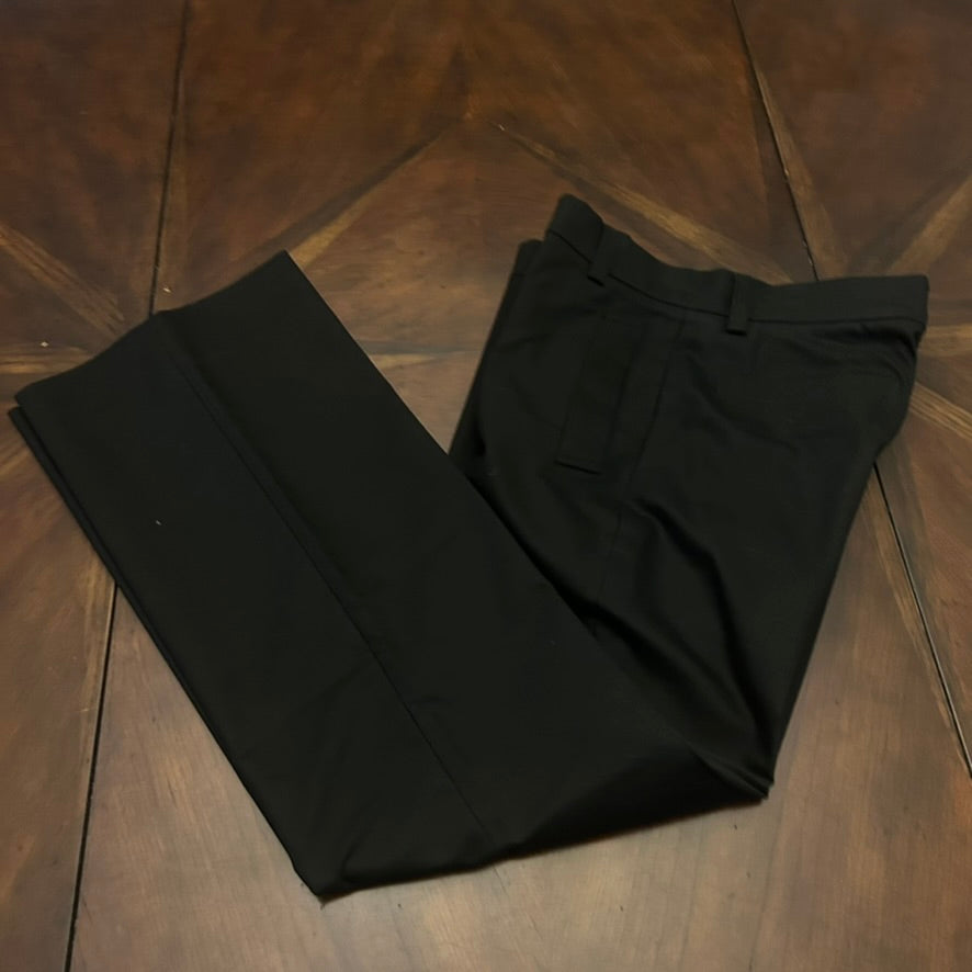 Louis Vuitton Black Flat Front Pants